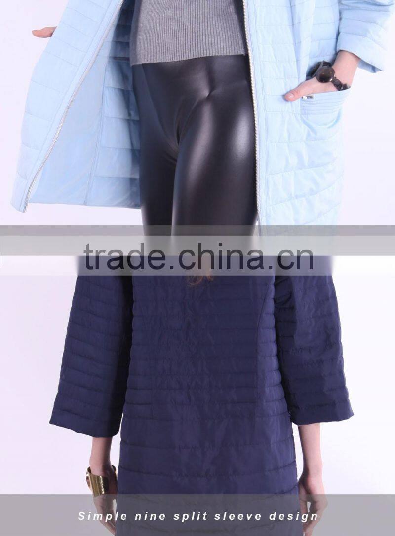 Spring New Product 2016 Medium And Long Women Clothes Round Collar Apparel