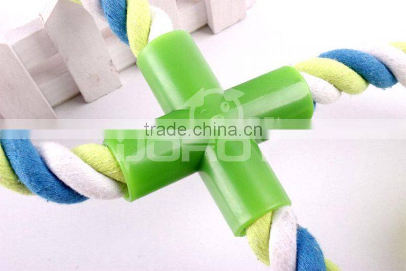china supplier new desigh tennis ball 8 figure cotton pet toy