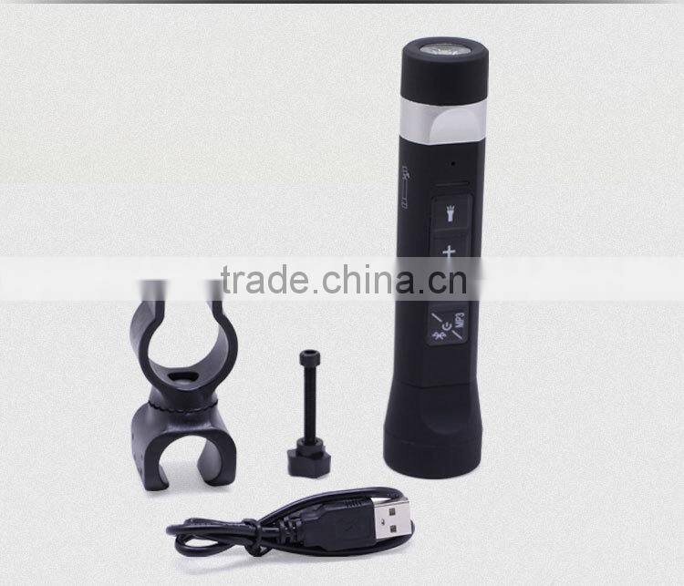 2600mah portable power bank bluetooth speaker with torch