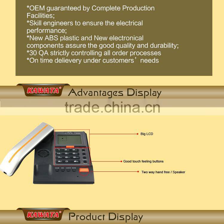 Exclusive model desktop caller id phone with big display