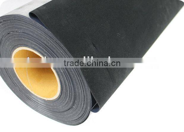 Heat transfer flock vinyl sticker for fabric black color