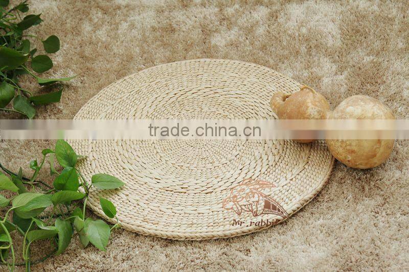 Wholesale straw round placemat custom table mat placemat straw woven cushion