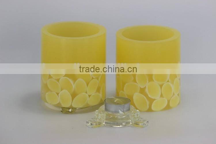 dried flower design candle for decoration wholesale