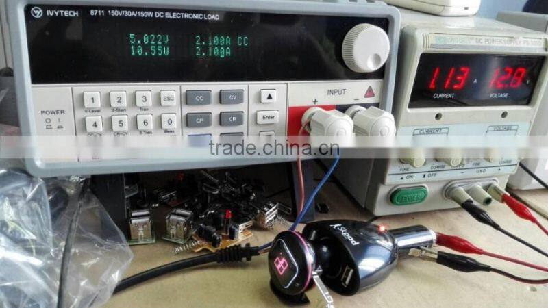 Factory hot selling 5V 2.1A Dual USB port car charger with high quality