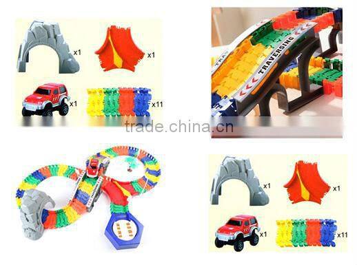 tra-021388 toys track car Electric powered building block track car