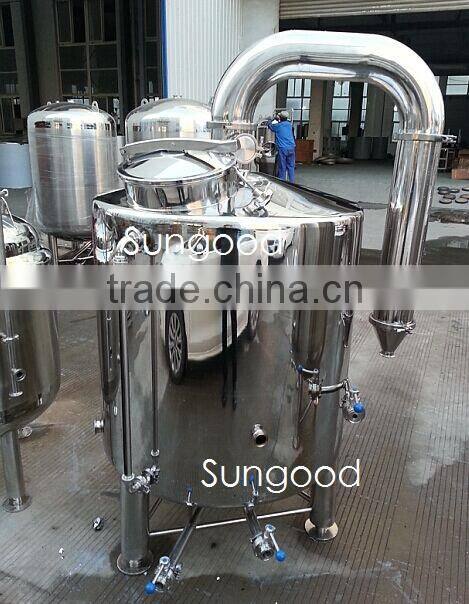 High Efficiency Gas Fire Brew Kettle/Direct Fire Brew Kettle With Insulated Firebox