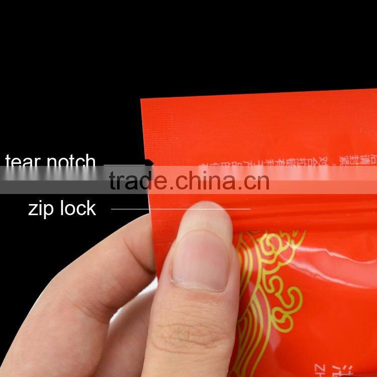 gravure printing food grade vacuum seal bags with zipper top