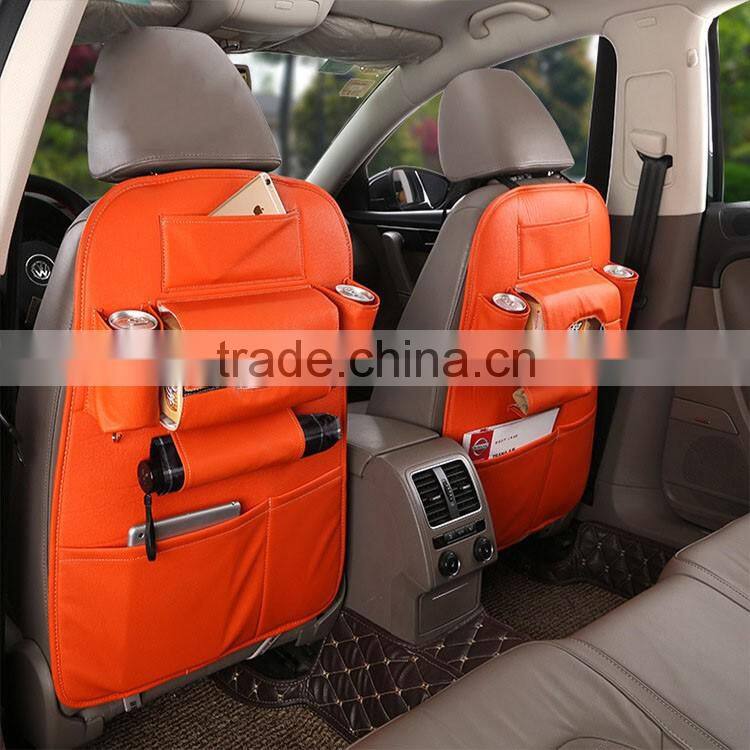 PU Leather Car Back Seat Organizers/Storage bag