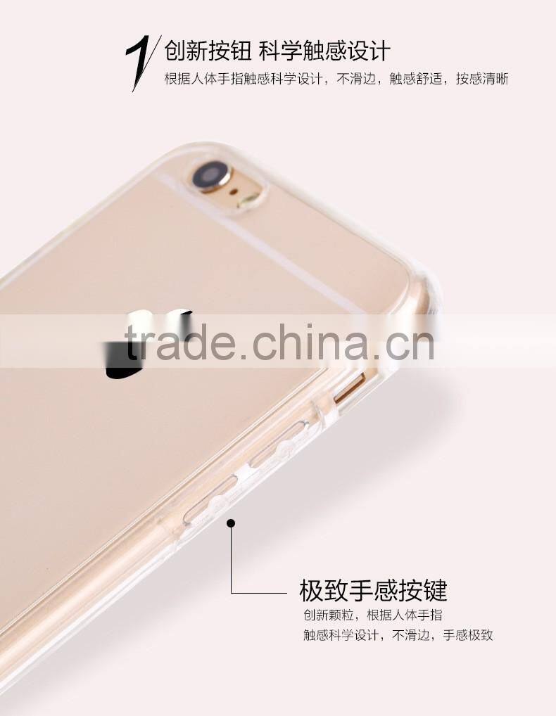 Shockproof 360 Protective Clear Gel Case Cover For Apple iPhone 6 6s Plus