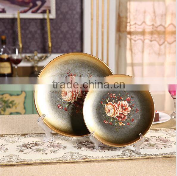 Household Adornment Handicraft Hang Dish Ceramic Furnishing Articles HY1672201