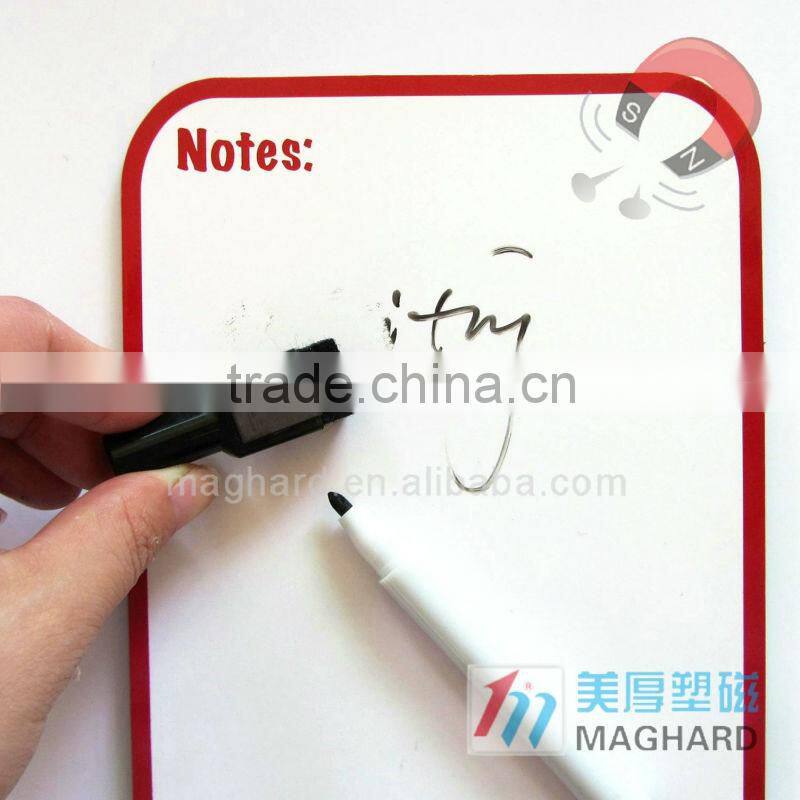 dry wipe writable fridge refrigerator magnet memo board