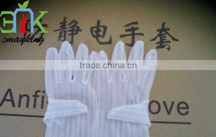 Double Sides ESD Antistatic Gloves 98% active polyester and 2% active carbon fiber