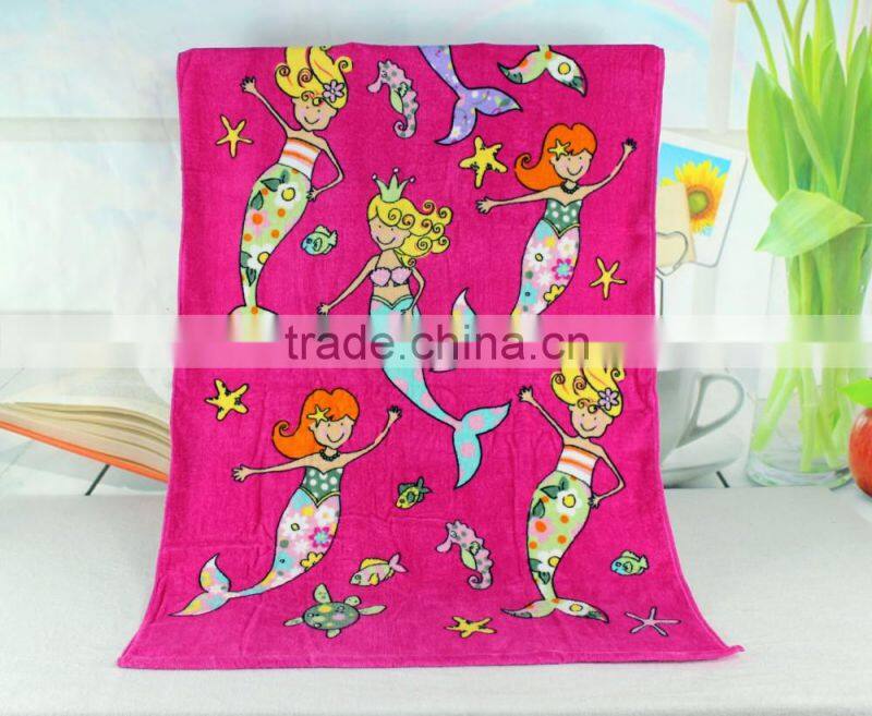 china factory 100% cotton promotional custom print bargain beach towels