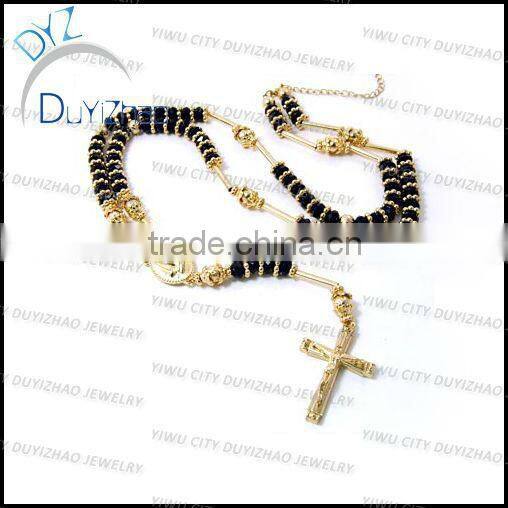 Fashion silver crystal rosary