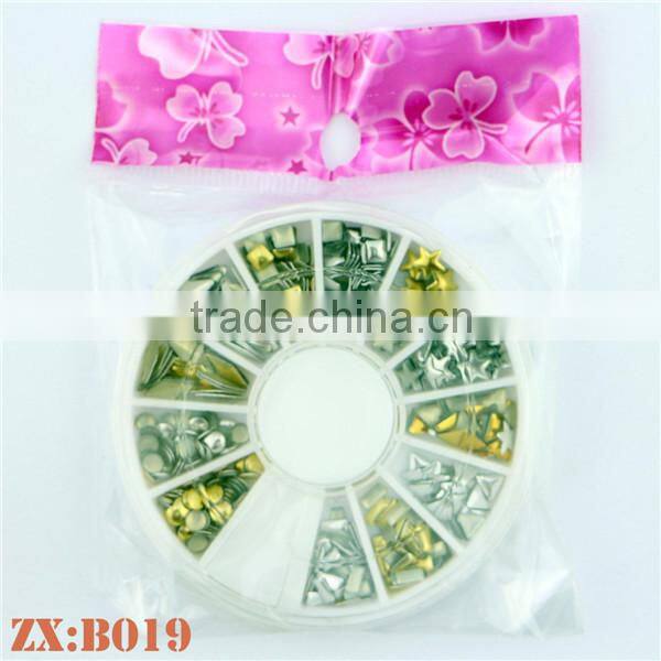 Top Quality Nail Art Studs Wheel Nail Art Box In Other Nail Supplies