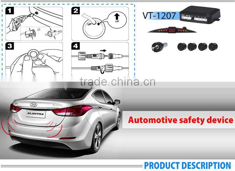 Hot sell 360 bird view PARKING ASSIST led rear parking sensor