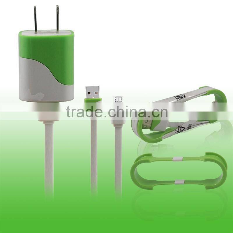 High Quality 1m (3.3ft) usb Cable with Wall Travel Home Charger Adapter for iPhone 6 6 Plus