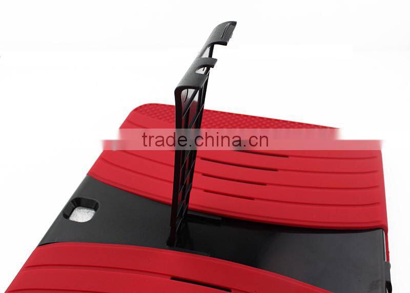 Coutinue Hot selling Heavy Duty Rugged impact case tough hard kickstand silicone rubber Case for Samsung Galaxy Tablet 3 10.1