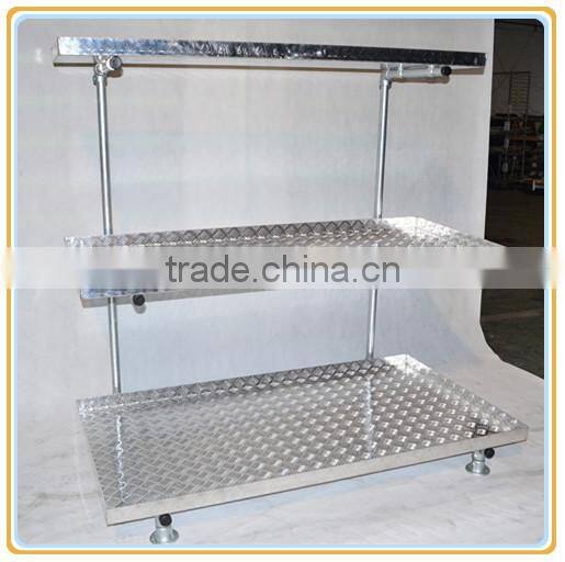 metal display shelf, show shelf for stores