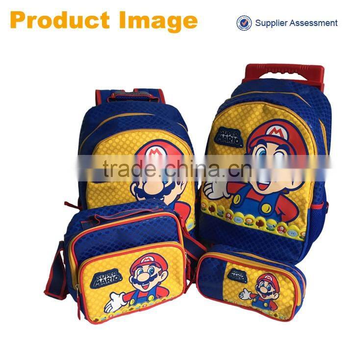 2016 sannovo Hong Kong fair fashion Super Mario school bag set
