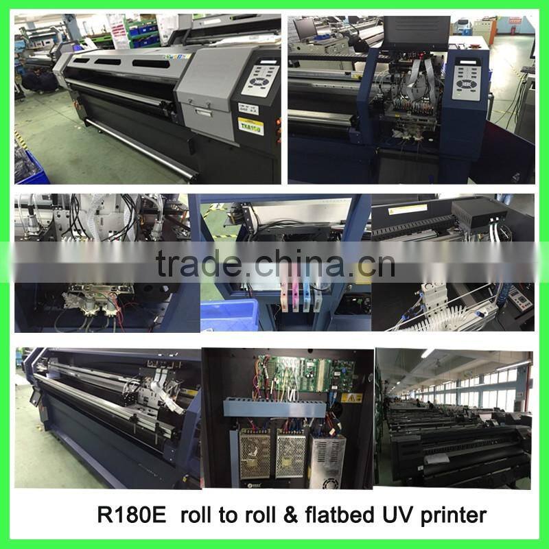 acetek R180E DX7 optional 1.8m*3.2m CMYK+White Cheap uv color printer