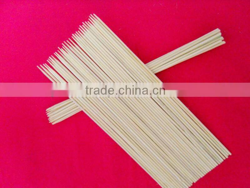 Natural high quality round disposable barbecue sticks