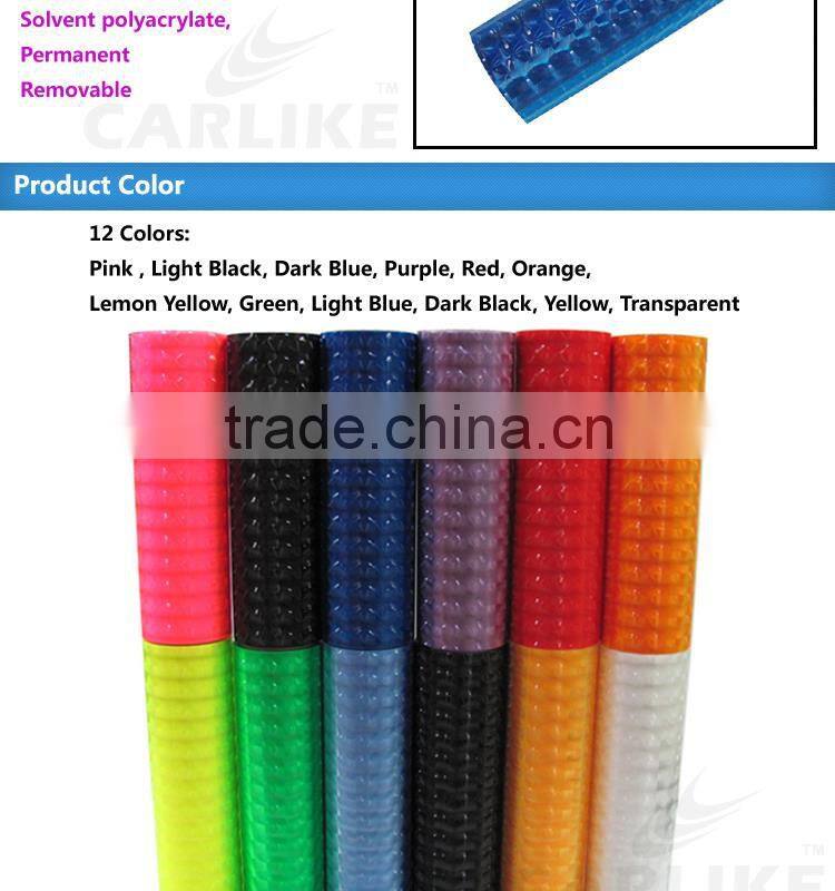 Self Adhesive Tranparent 3D Foil Car Light Sticker Wrap Vinyl