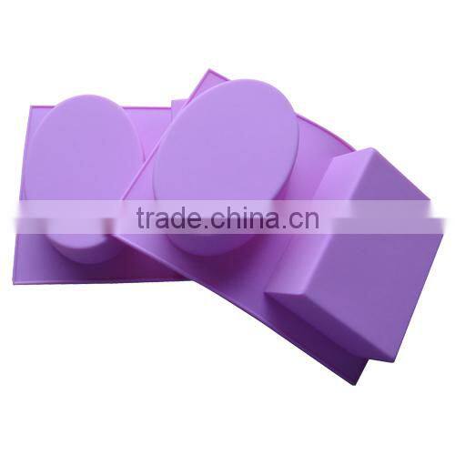 hot selling high quality 2 cavites silicone handmade soap mold