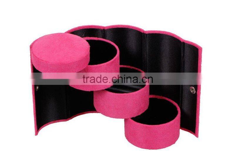 Cylindrical Jewelry Box / Jewelry Organizer for Travel