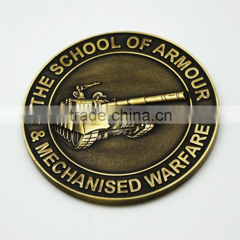 Wholesale custom antique brass souvenir coin