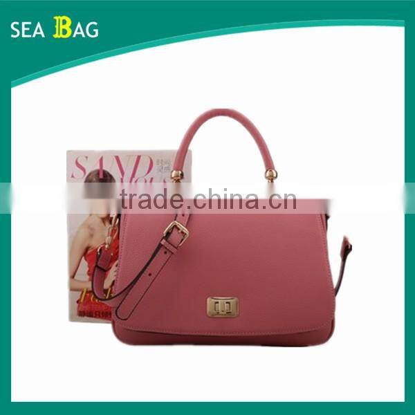 2016 alibaba china Lady crossbody bag satchels bag For leather Handle