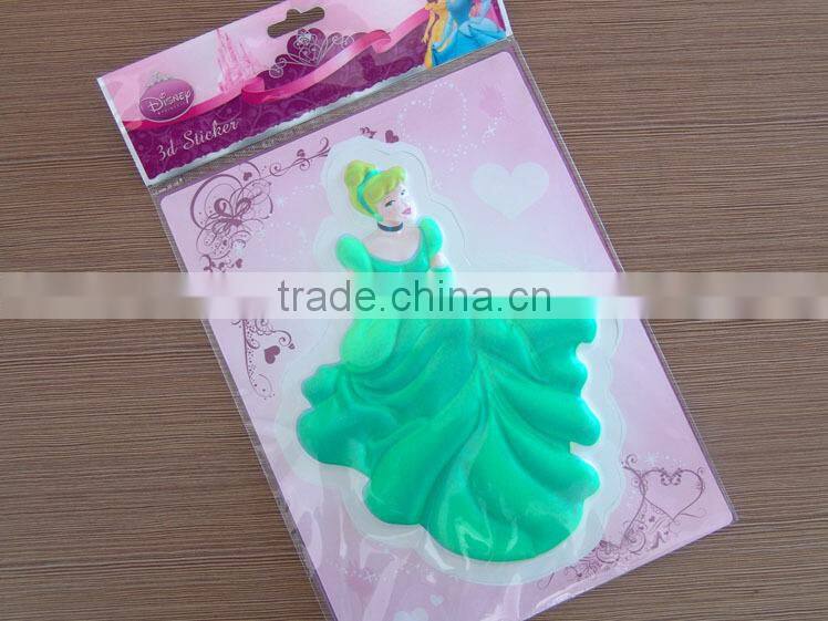PVC Bump Cartoon 3D stickers for kids