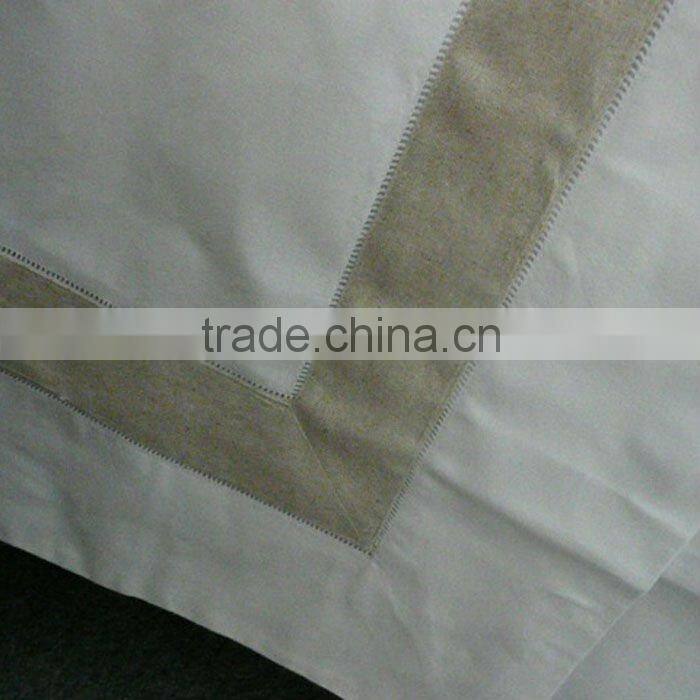 hemstitched bed sheet