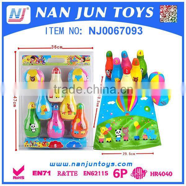 Wholesale educational soft toys bowling baby soft toys