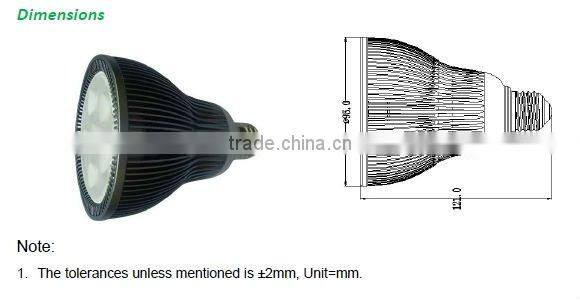 UL/FCC par30 led ceiling spot light