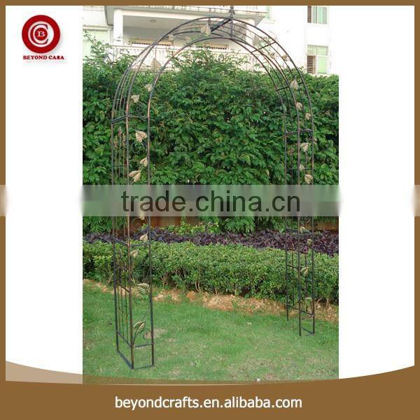 Decorative garden metal arch steel doors