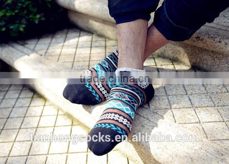 National wind hot selling retro striped thick lines men boy boat socks wholesale
