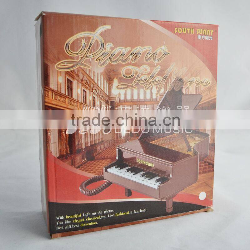 Personality Style Piano Telephone Set with Brown