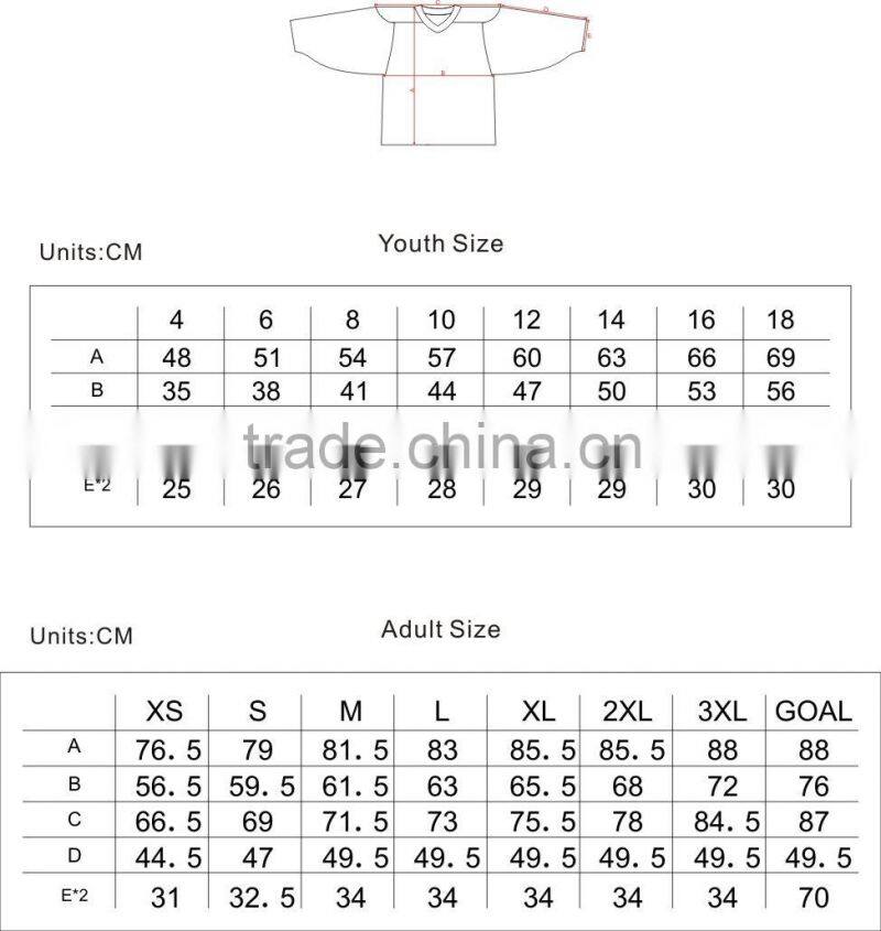 sublimation hockey jersey custom newest hockey apparel