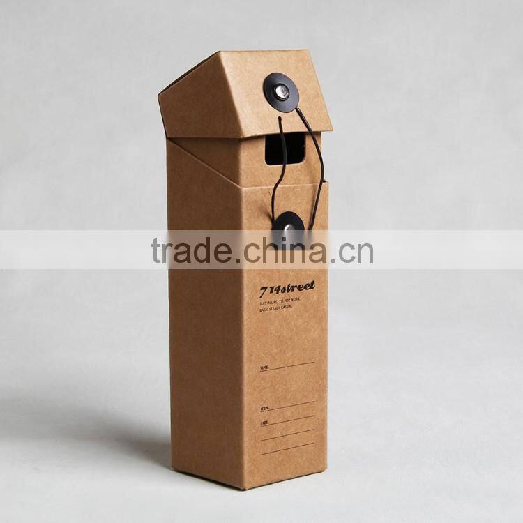 China credible factory produce packaging box with matte corrugated paper for clothing ornaments