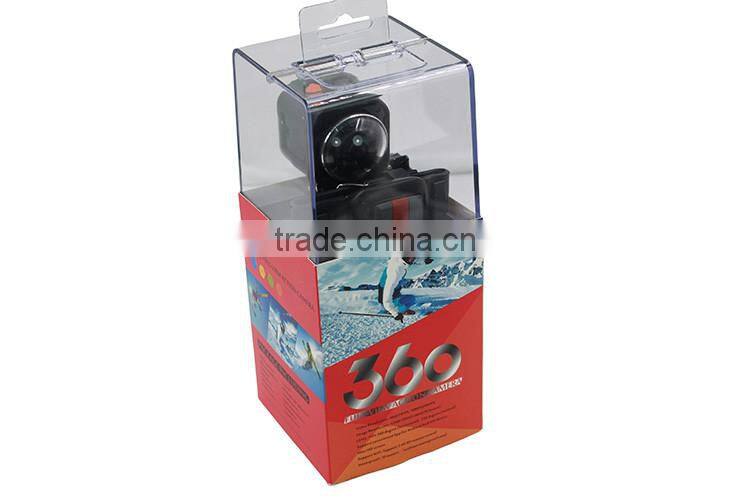 360 Degrees 1200mAh battery full HD wifi sports video cam