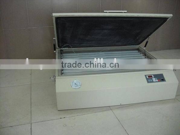 Tabletop vacuum UV exposure unit for screen printing frame