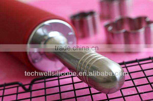 KT-034 non-toxic colorful silicone noodle rolling pin