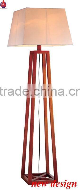 Europe hotel floor lamp in fish shape base in chrome finish color