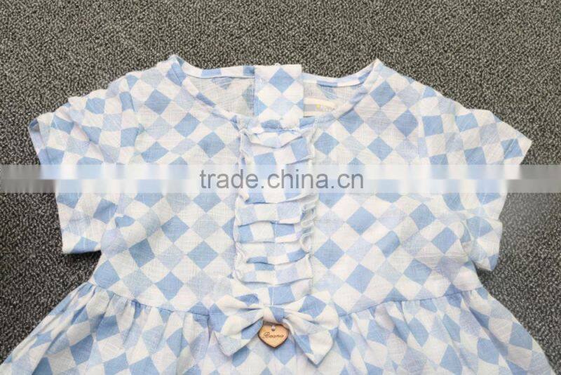 100% cotton Girls' Dress Fashion Baby Dress