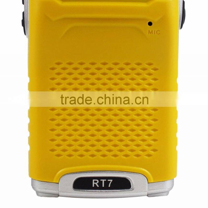 Retevis RT7 Walkie-Talkie 2-Way Radio 5W 16 CH UHF 400-470MHz 3.7V yellow
