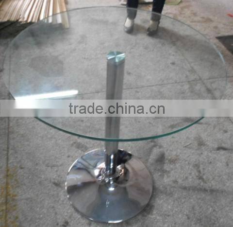 used aluminum frame glass hotel table YT40