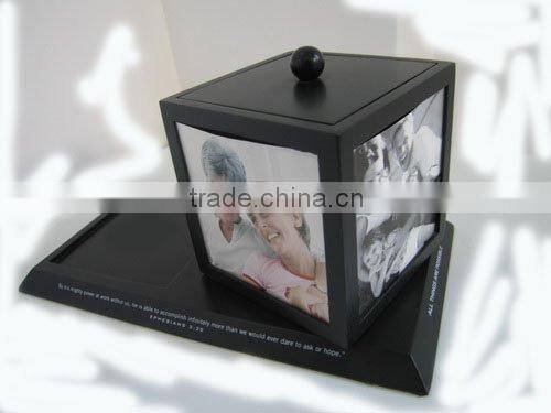 rotary wood photo frame