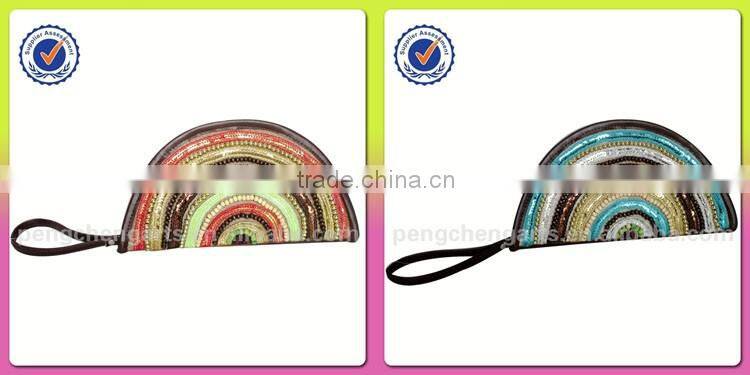 India designs pp decorations clutch bags and polyester with jute material promotional factory from China