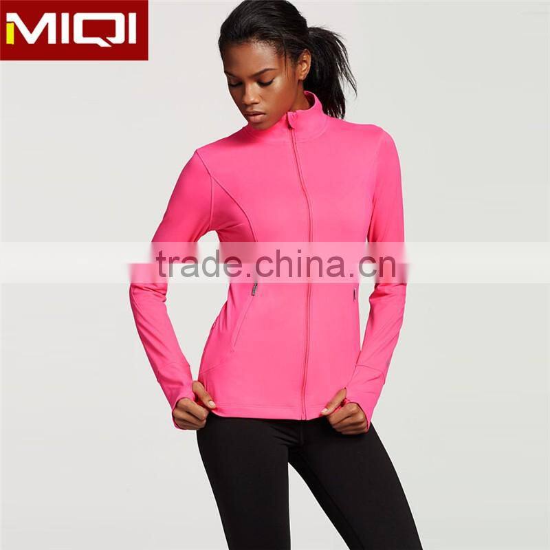 Professional fitness apparel high quality cheap women yoga jacket running jackets